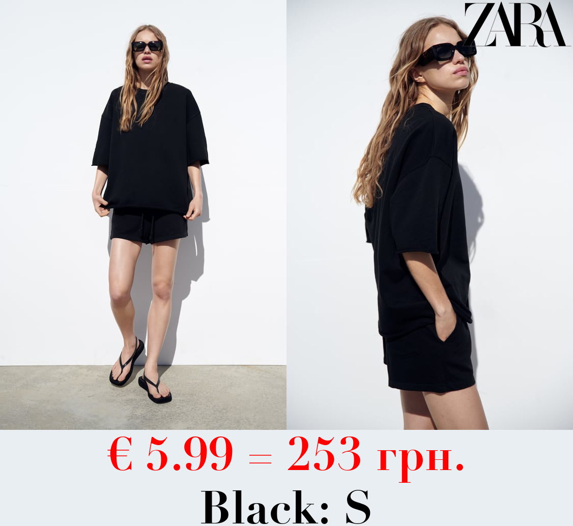 SHORT SLEEVE SWEATSHIRT