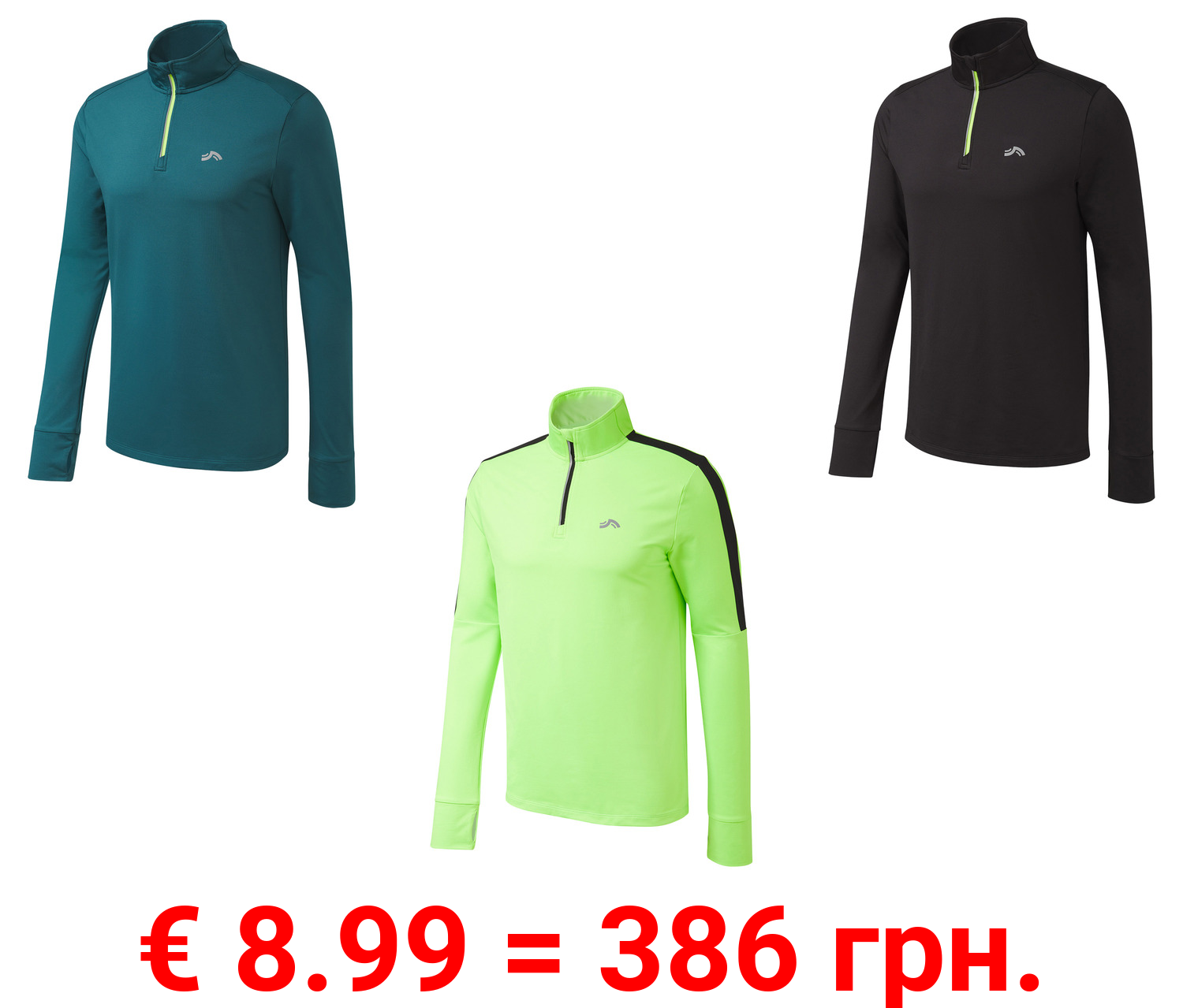 CRIVIT Herren Funktionsshirt, langarm