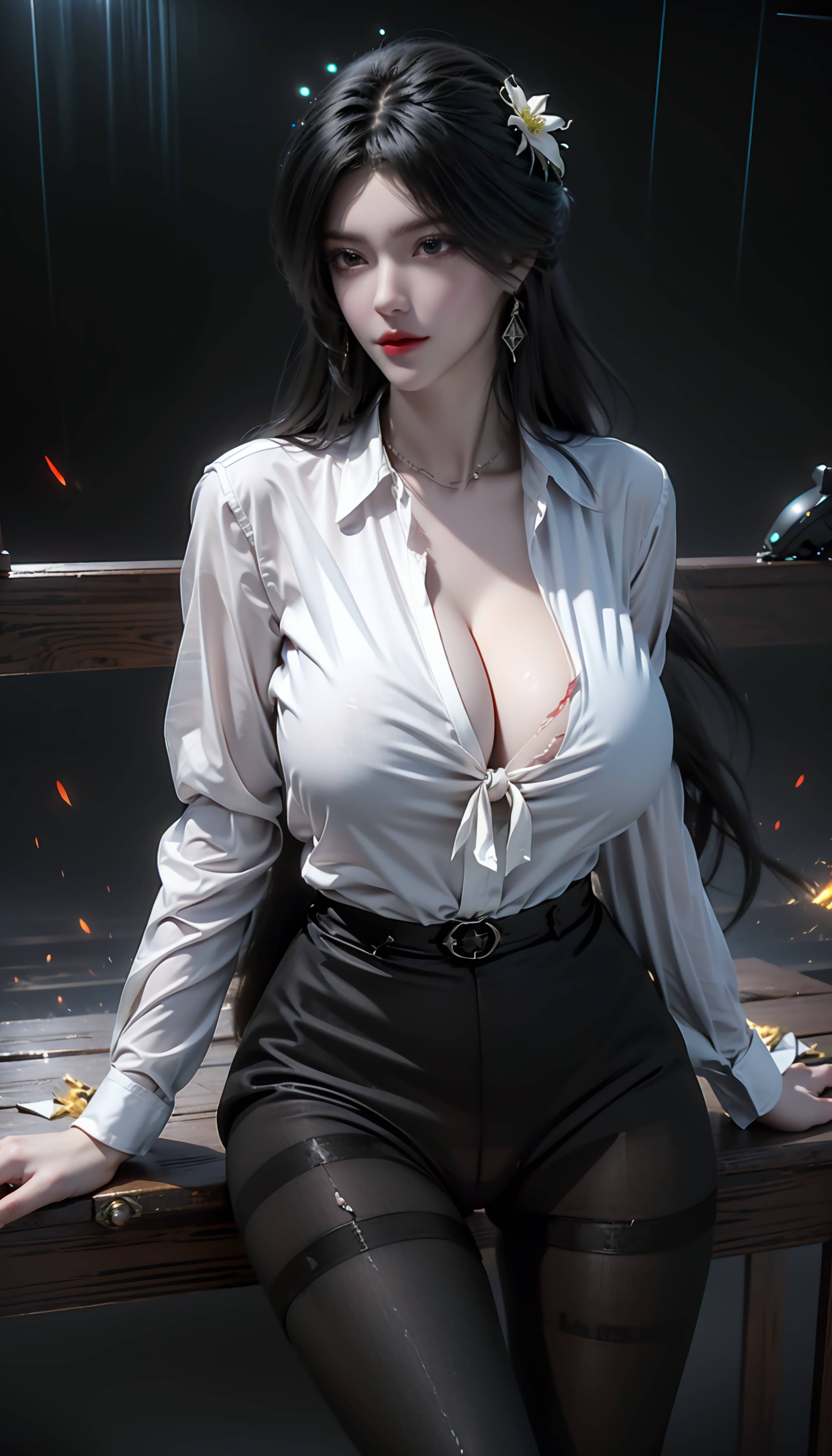 图片[56]-完美世界-柳神 黑丝衬衫-六色网