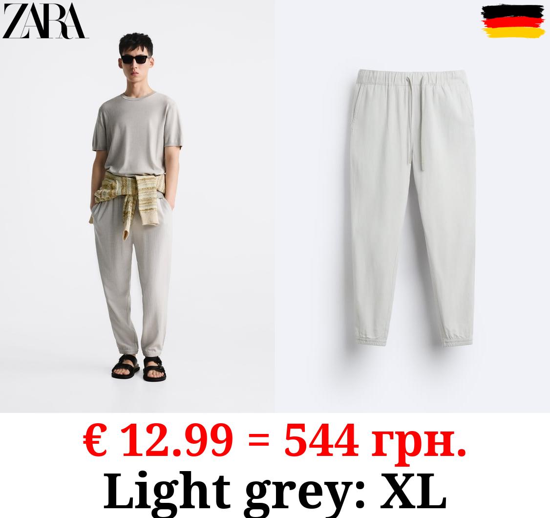 VISCOSE - LINEN TROUSERS