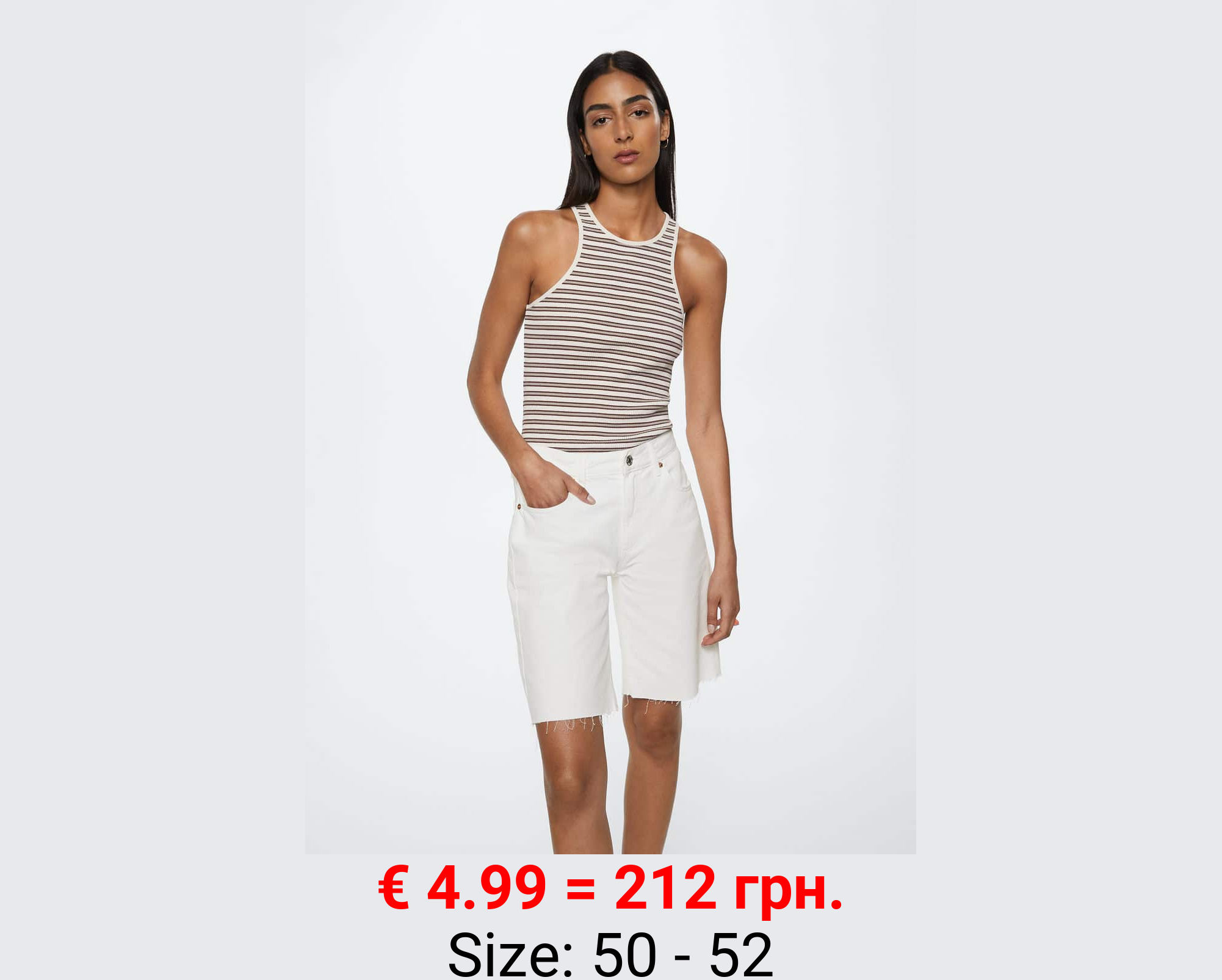 Bermudas vaqueras bajo deshilachado