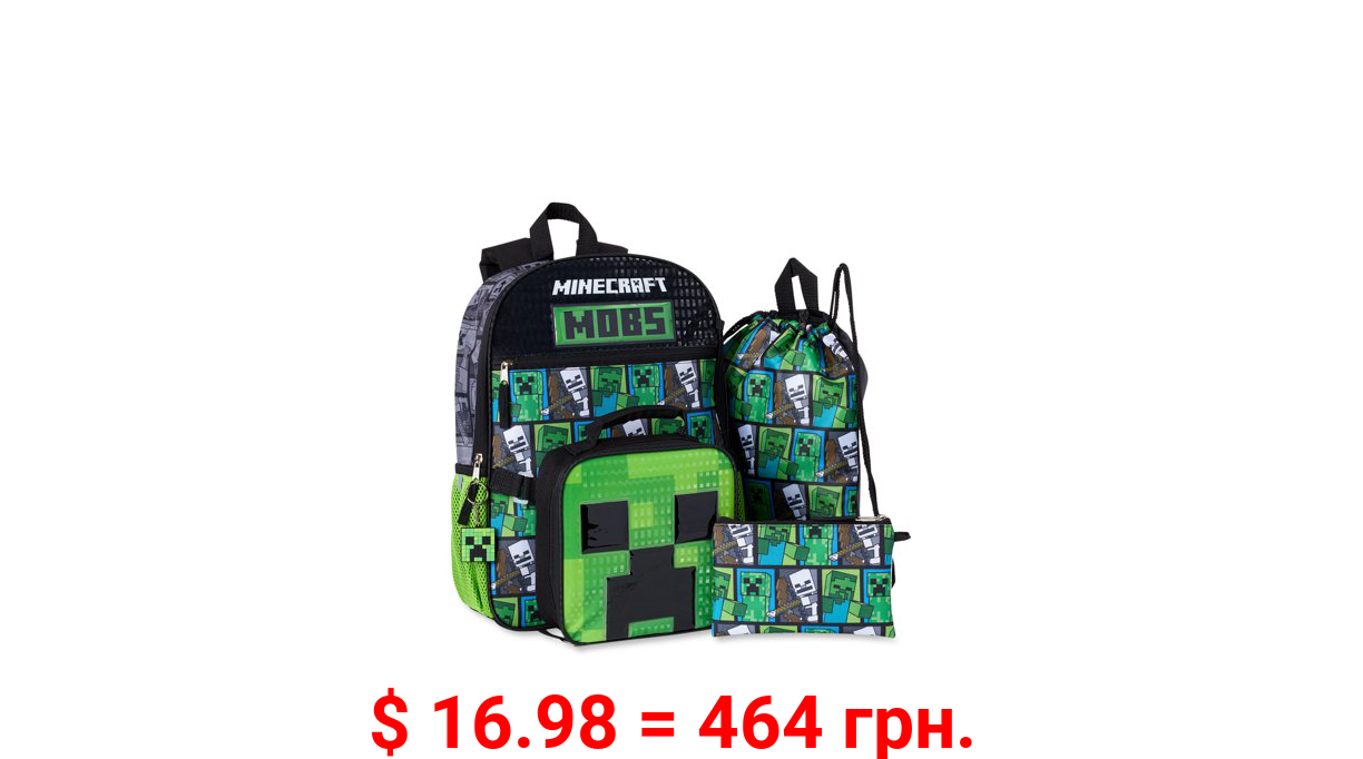 Minecraft Backpack Set, 5-Pieces