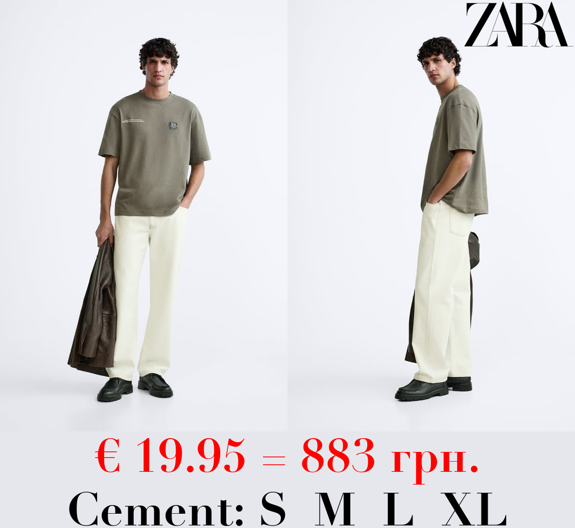 CONTRAST PRINT T-SHIRT