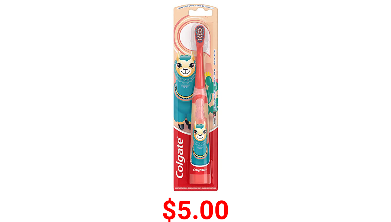 Colgate Kids Battery Powered Toothbrush, Llama, 1 count