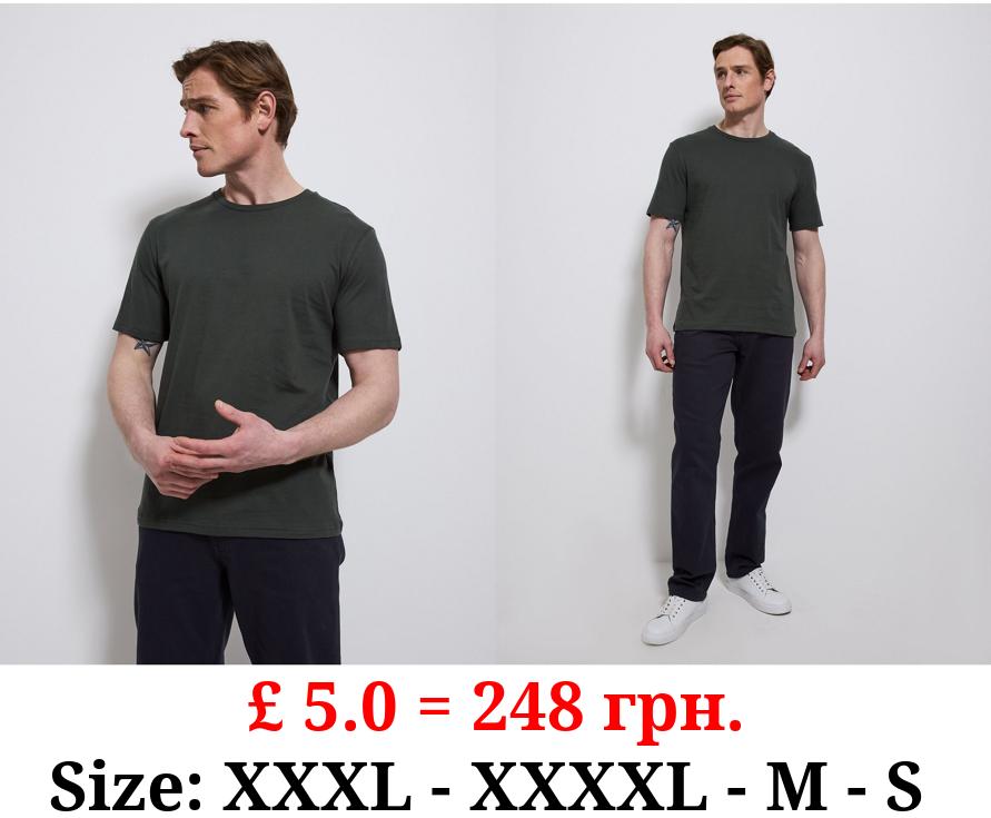 Bottle Green Crew Neck T-Shirt