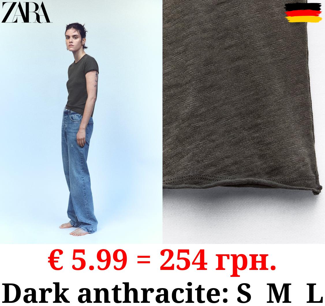 VINTAGE-EFFECT T-SHIRT WITH SEAMS