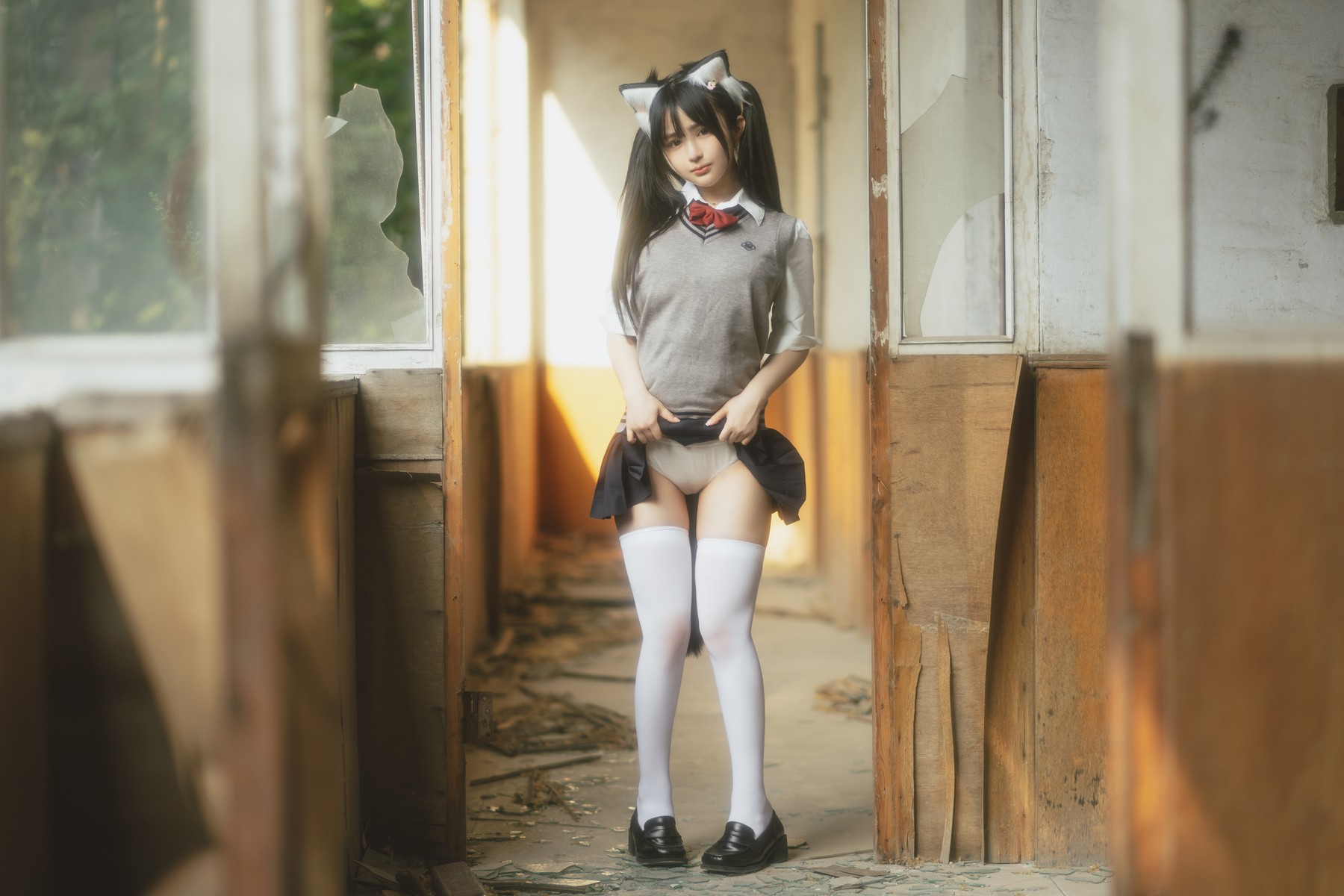 桜井宁宁 Cosplay 废墟jk 6