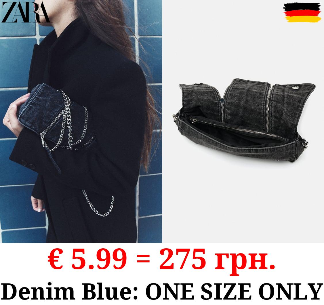 CROSSBODY BAG WITH FLAP AND ZIPS