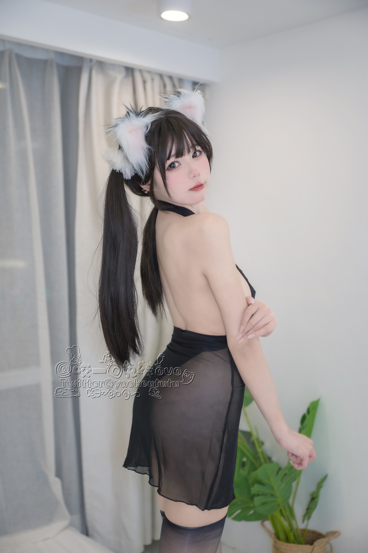 Cosplay 黏黏团子兔 黑白配 18