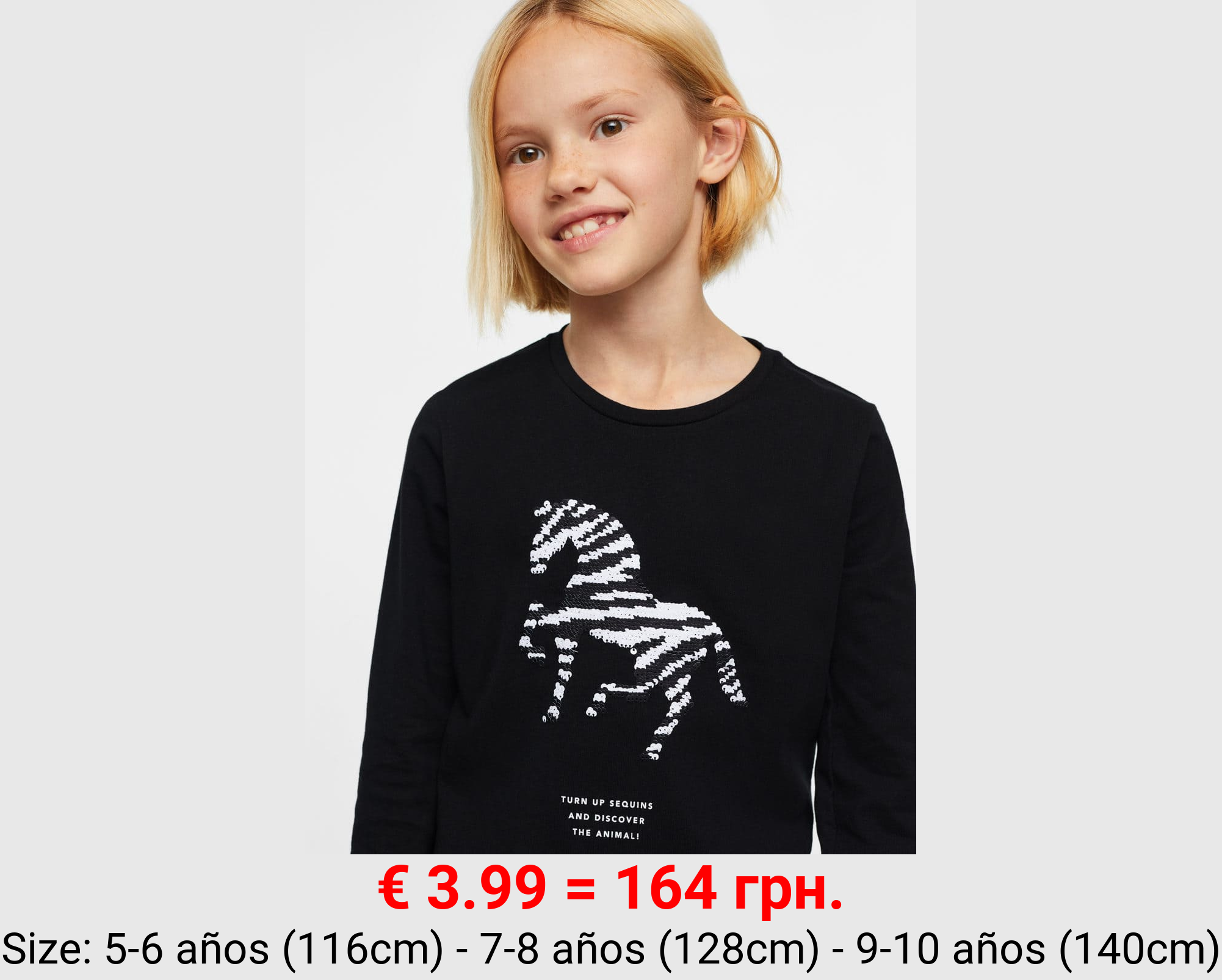 Camiseta lentejuelas reversibles