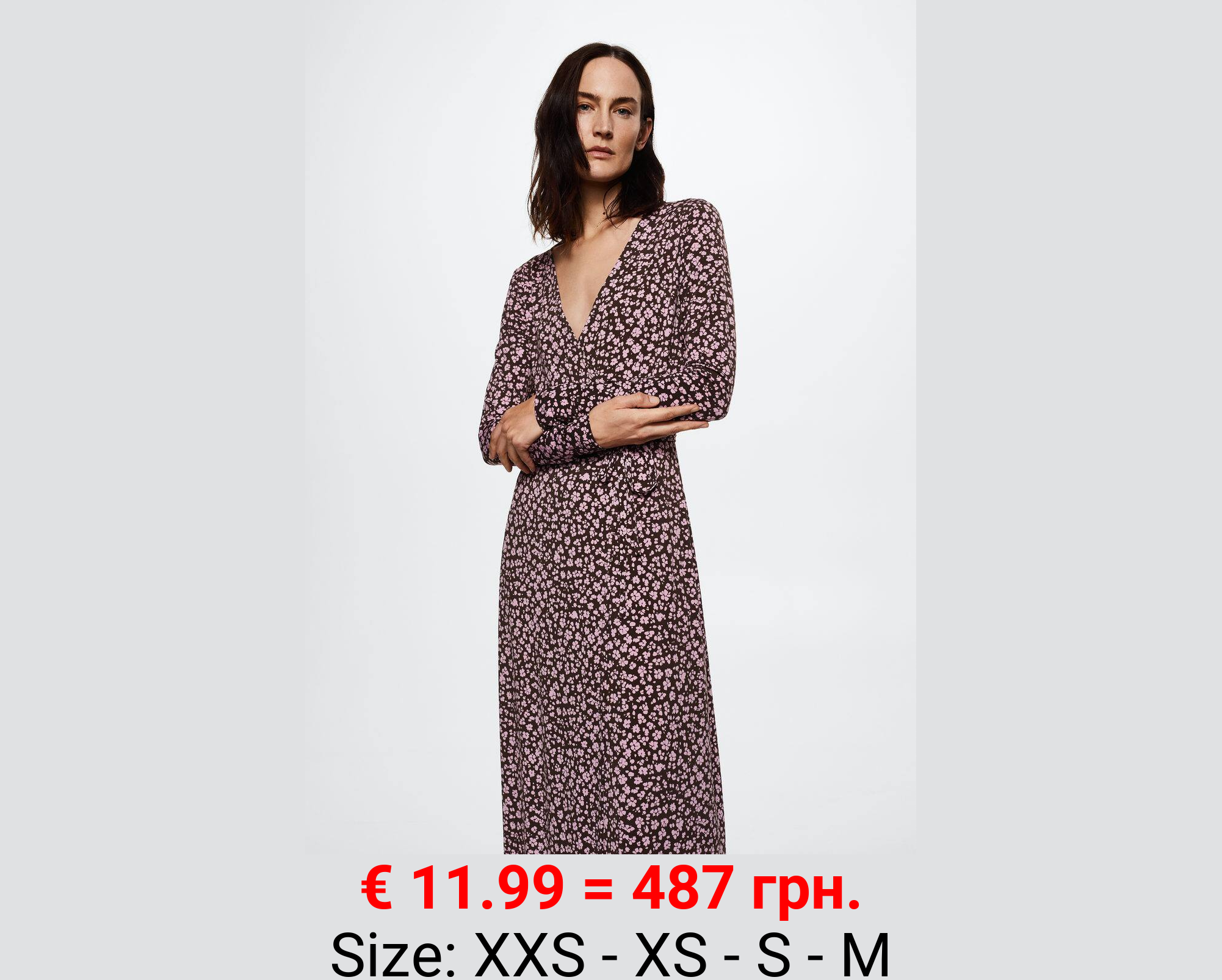 Vestido cruzado nudo