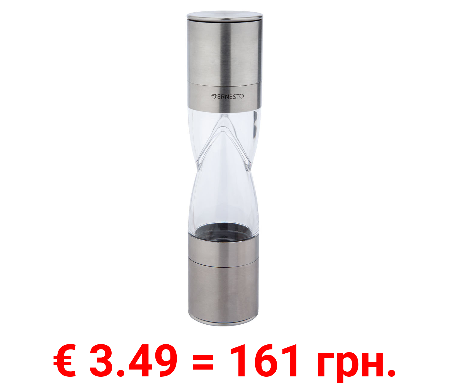 ERNESTO® Salz- und Pfeffermühle 2in1 / Chilimühle 2in1 Edelstahl
