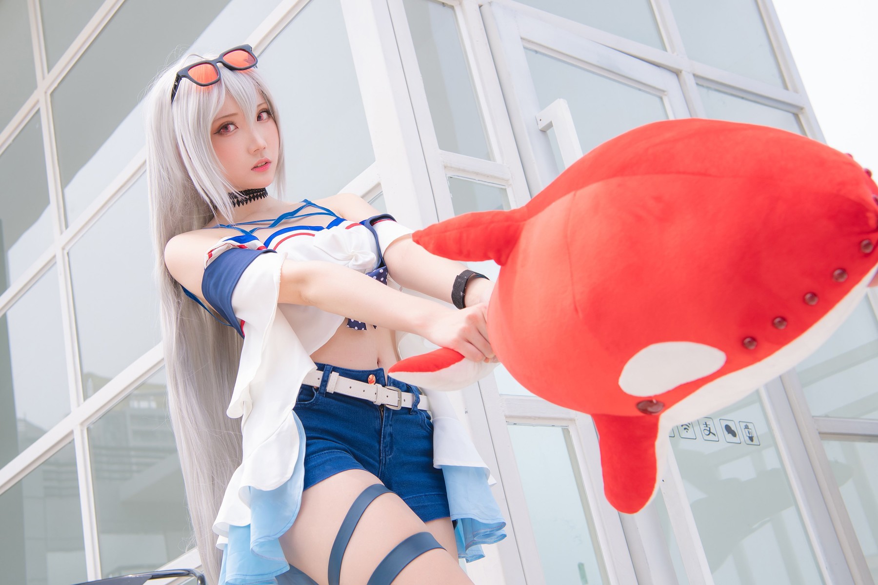 Cosplay 瓜希酱 斯卡蒂 16