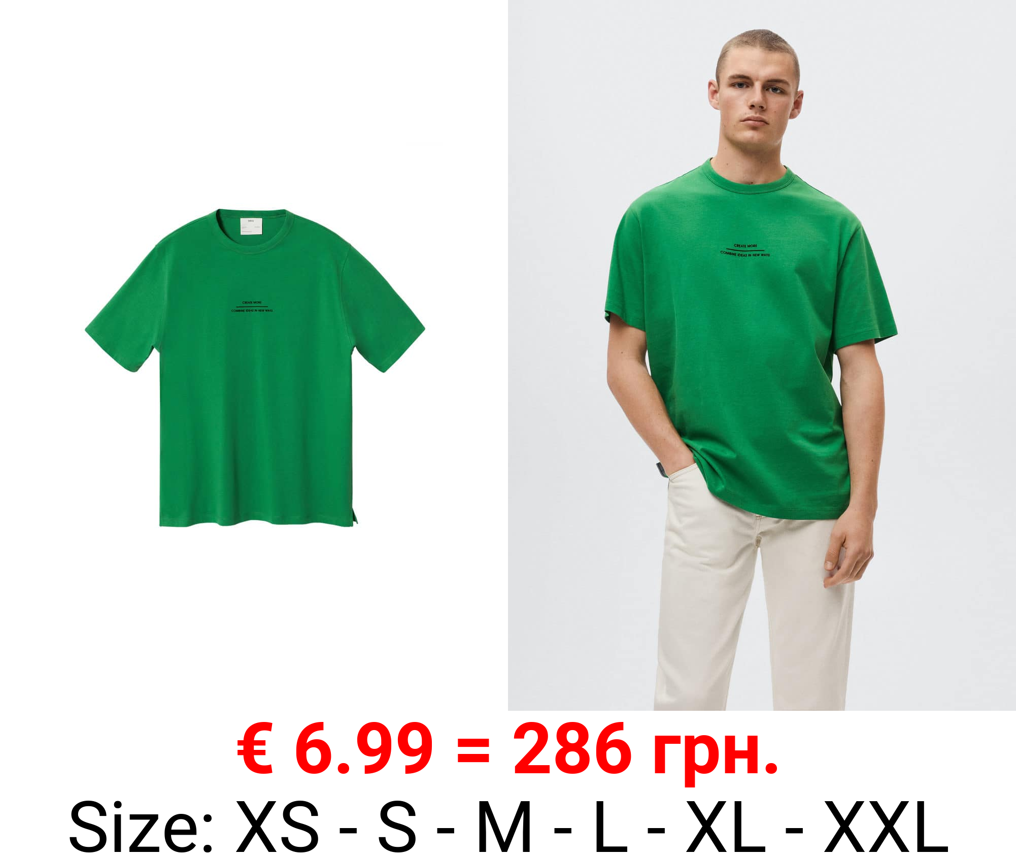 camiseta algodón mensaje