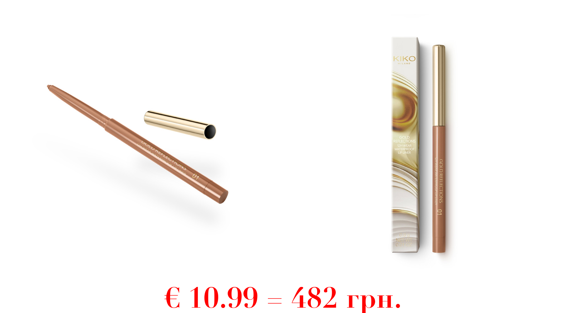 gold reflections 12h wear waterproof lip liner