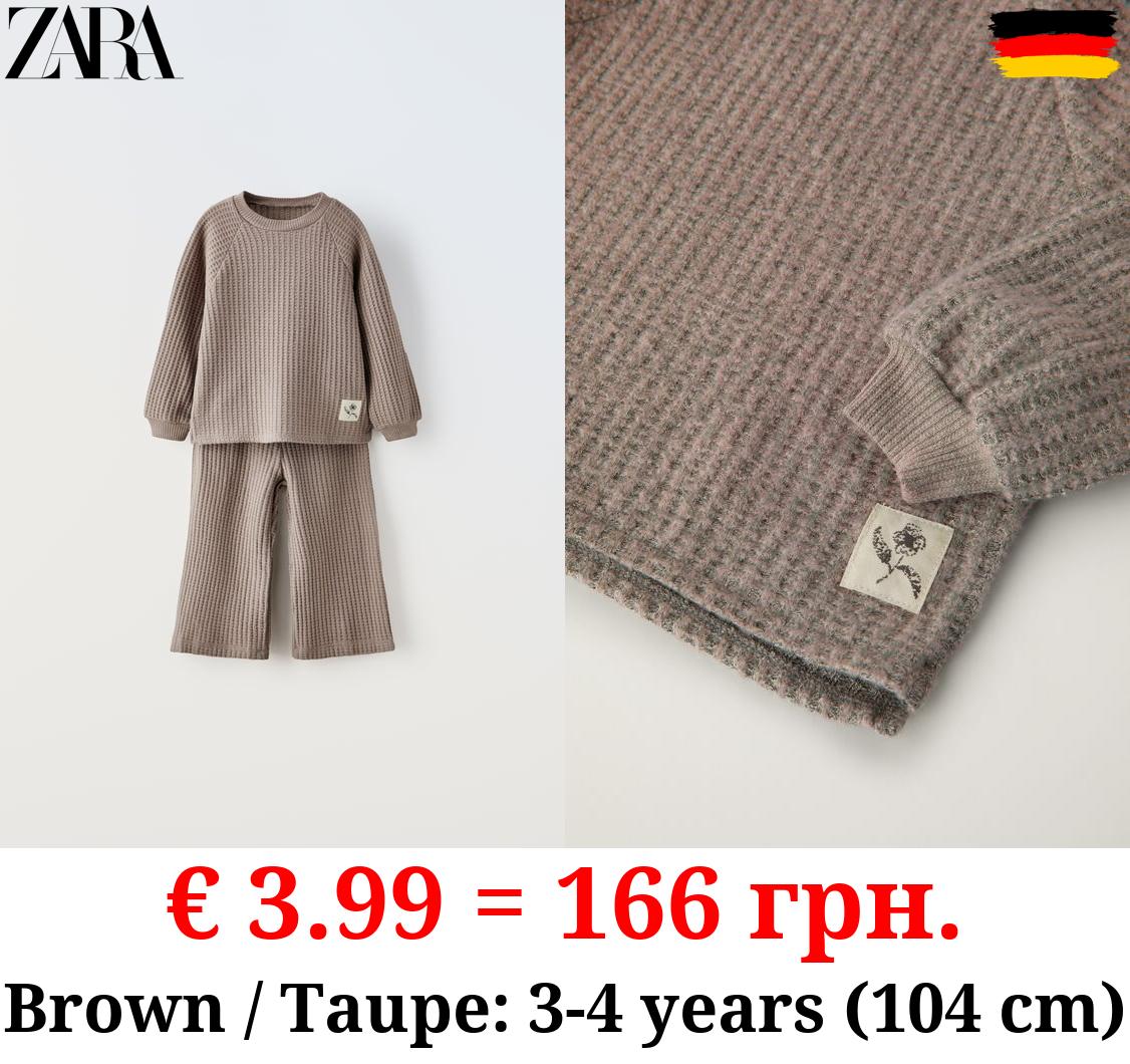 SOFT TOUCH WAFFLE-KNIT CO ORD