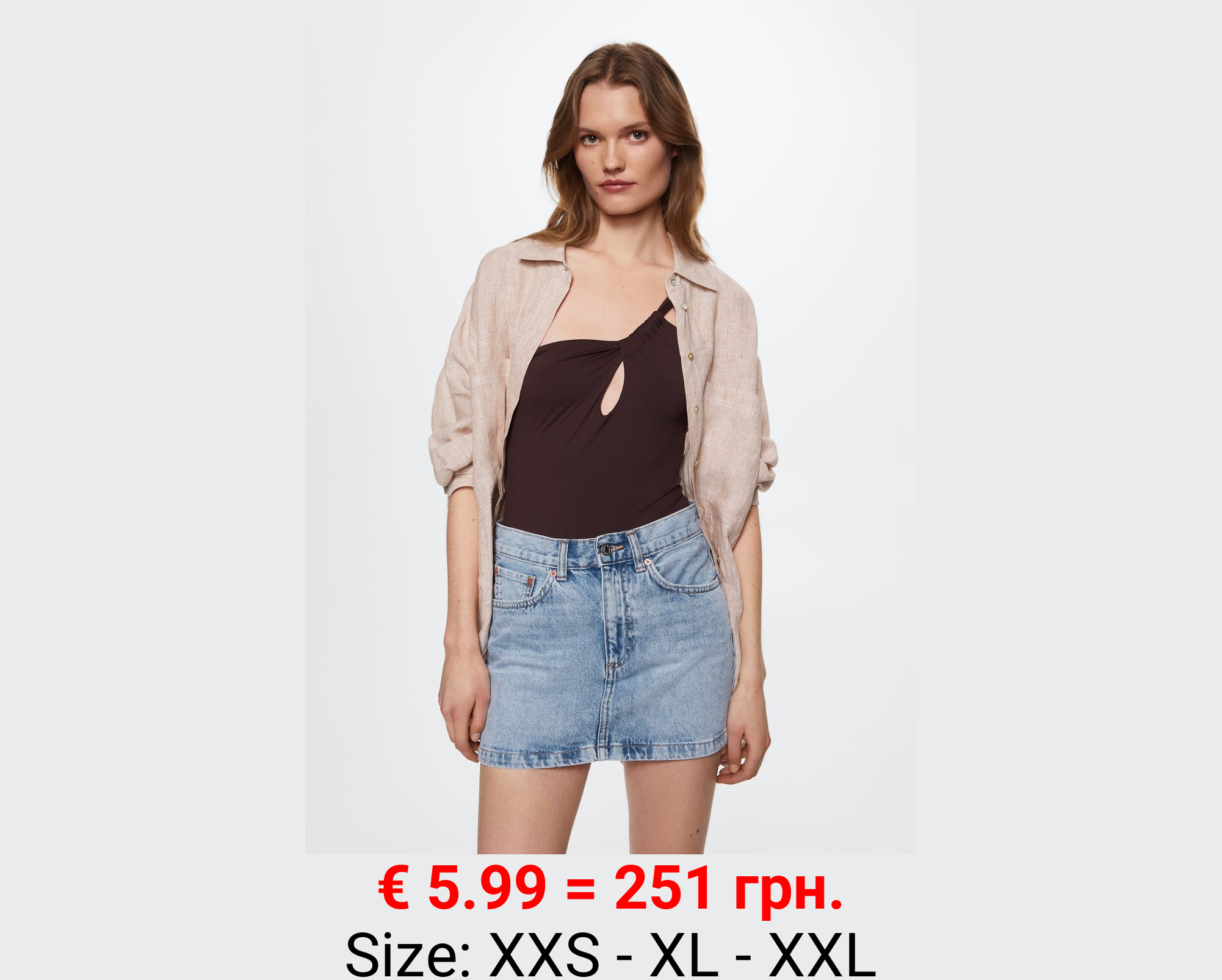 Minifalda denim