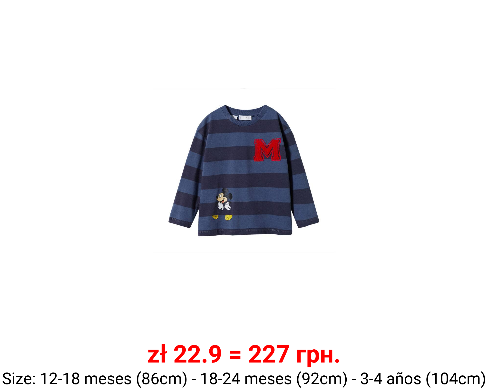 Camiseta manga larga mickey