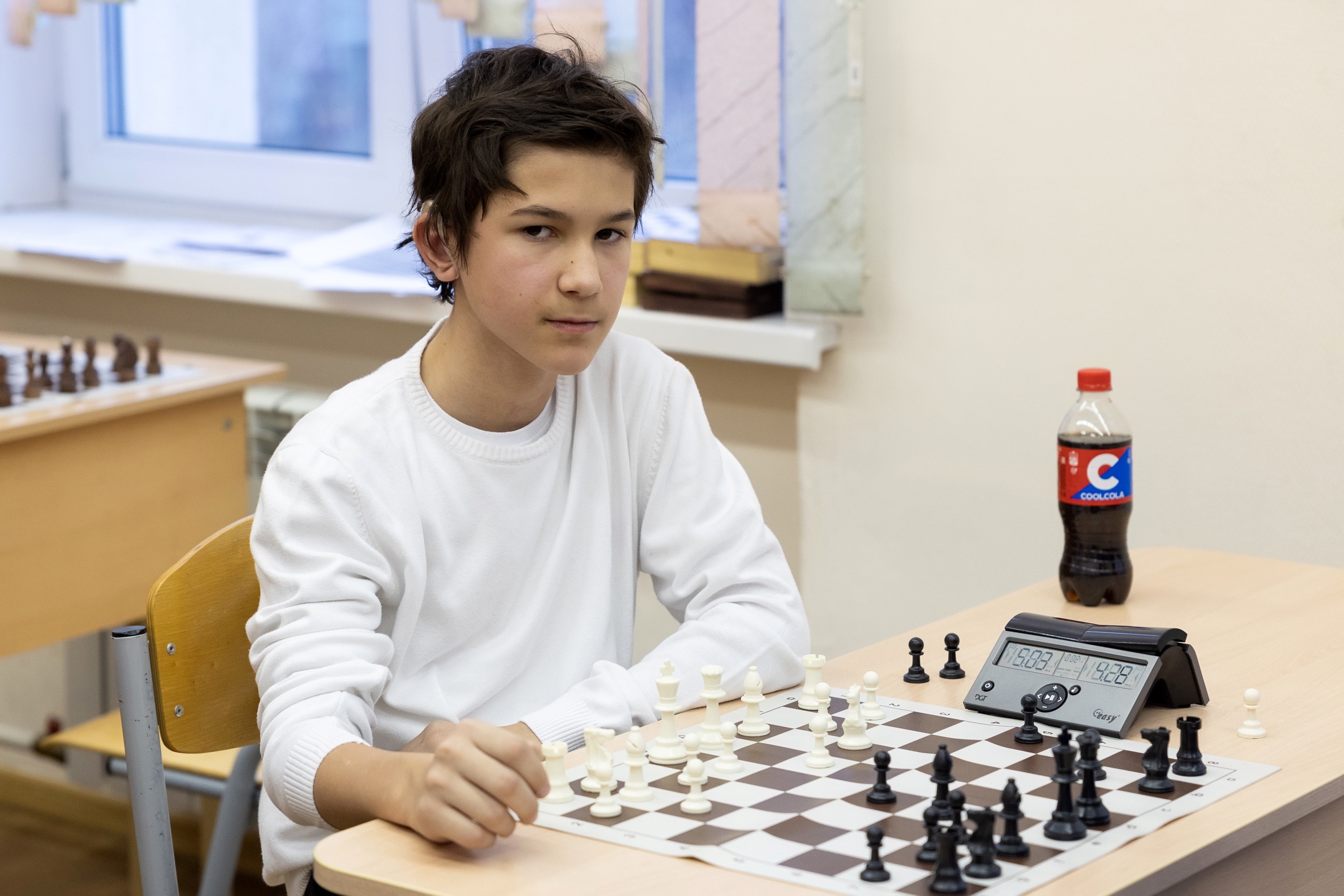Московский гамбит. Мальчик из школы 498 играющий в шахматы. Chess Player. Playing Chess. Turkmen Chess Players.