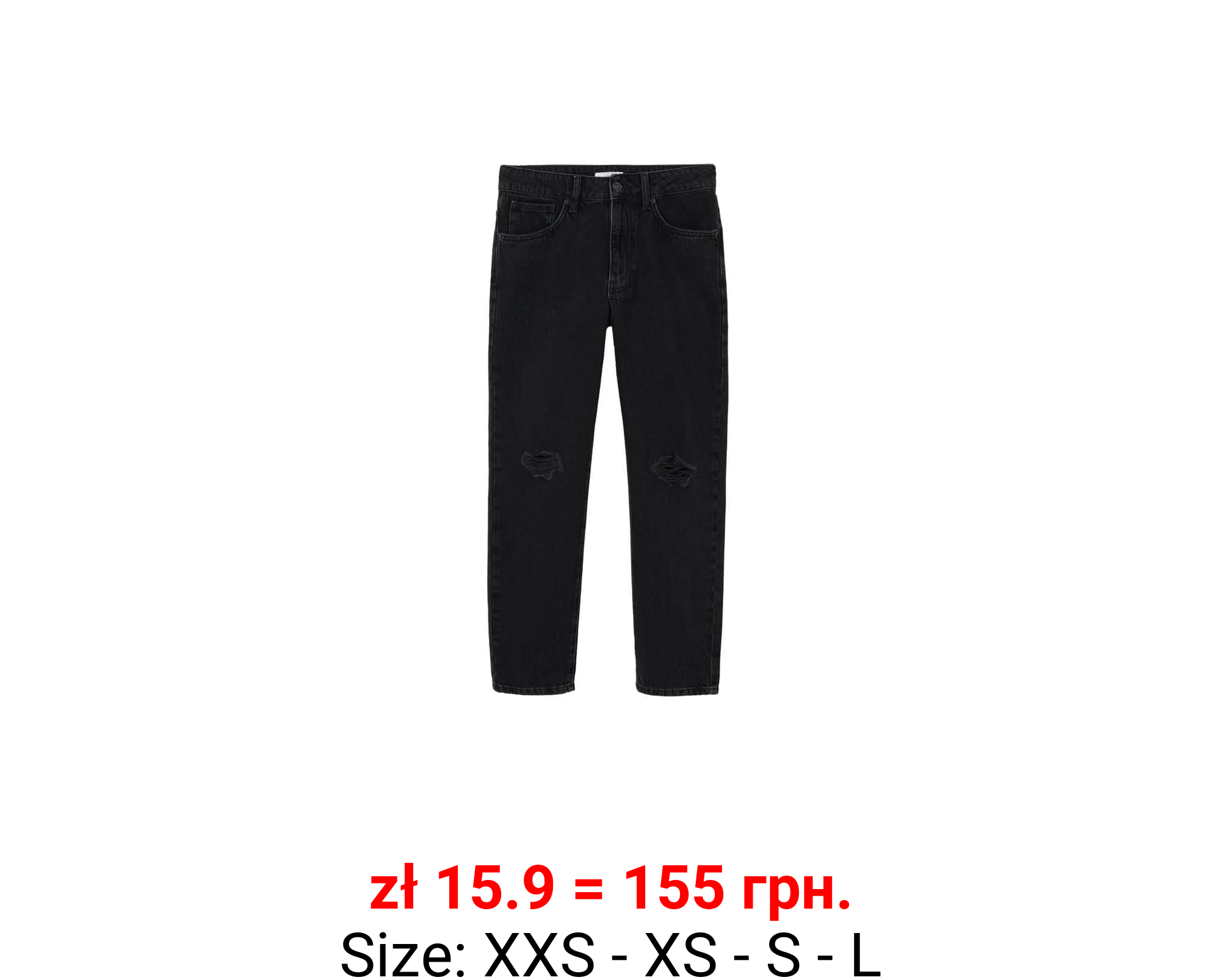 Jeans slim rotos decorativos