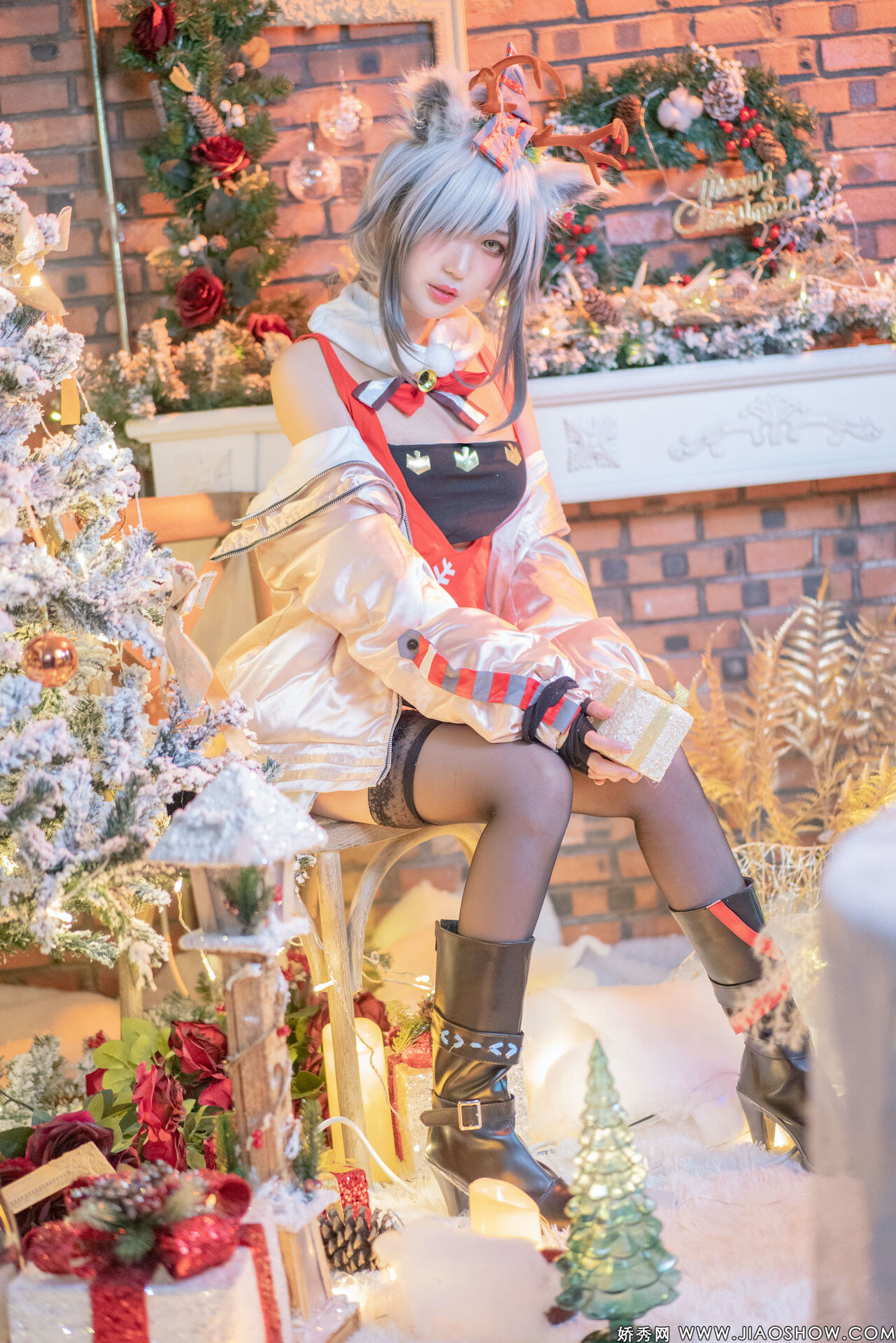 [周叽是可爱兔兔] 圣诞黑 Arknights Schwarz 12