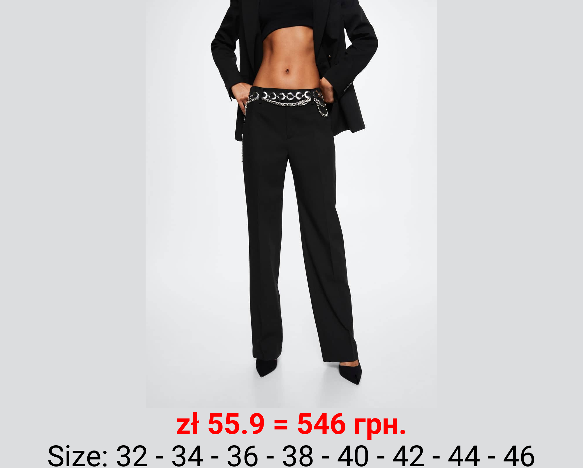 Pantalón recto traje