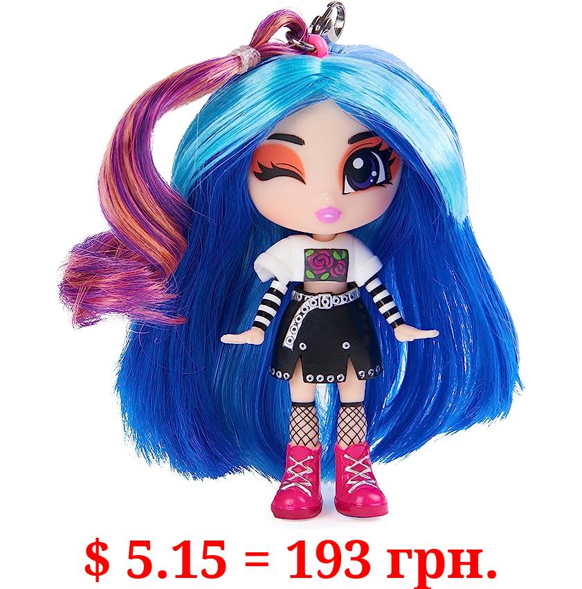 B Pack, Luscious Locks Frank E-Girl Collectible Doll with Removable Hair Extension and Doll Accessories, 3.5-inch, Kids Toys for Girls Ages 5 and up