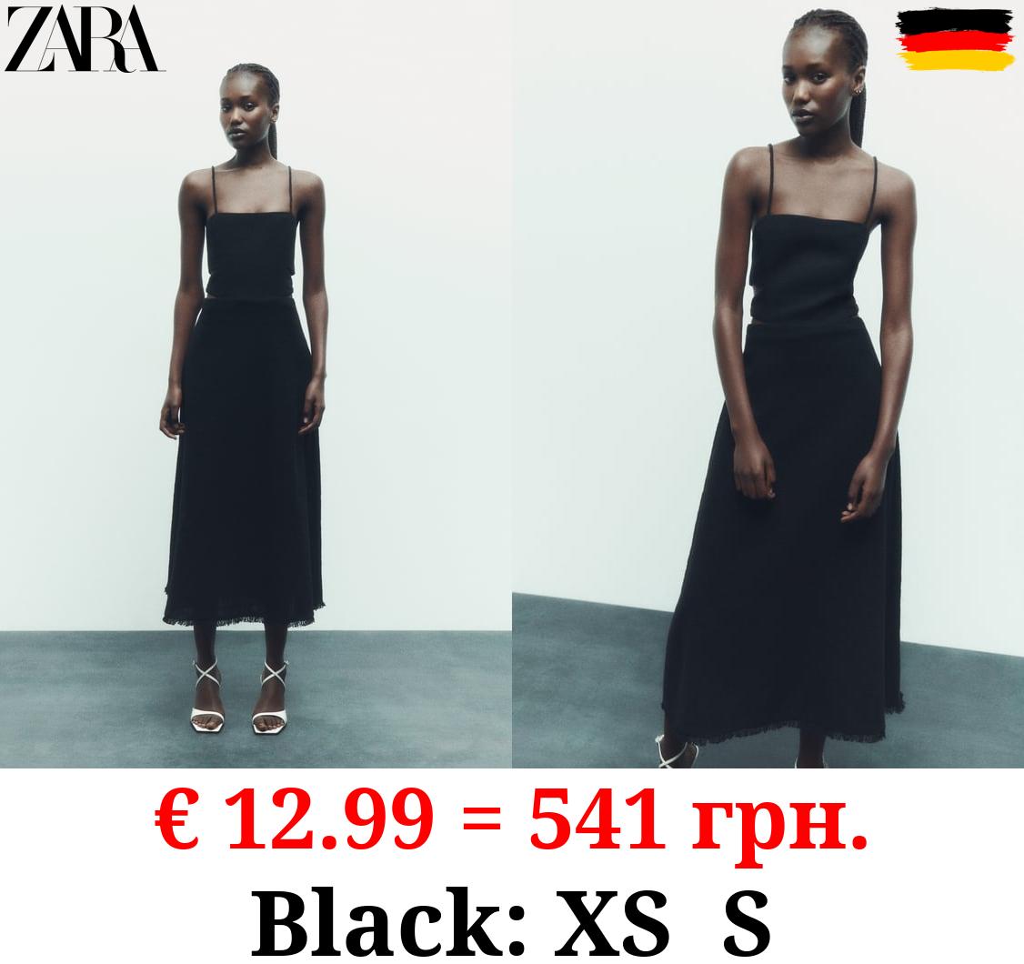 MIDI SLIP DRESS WITH CUT-OUT DETAIL