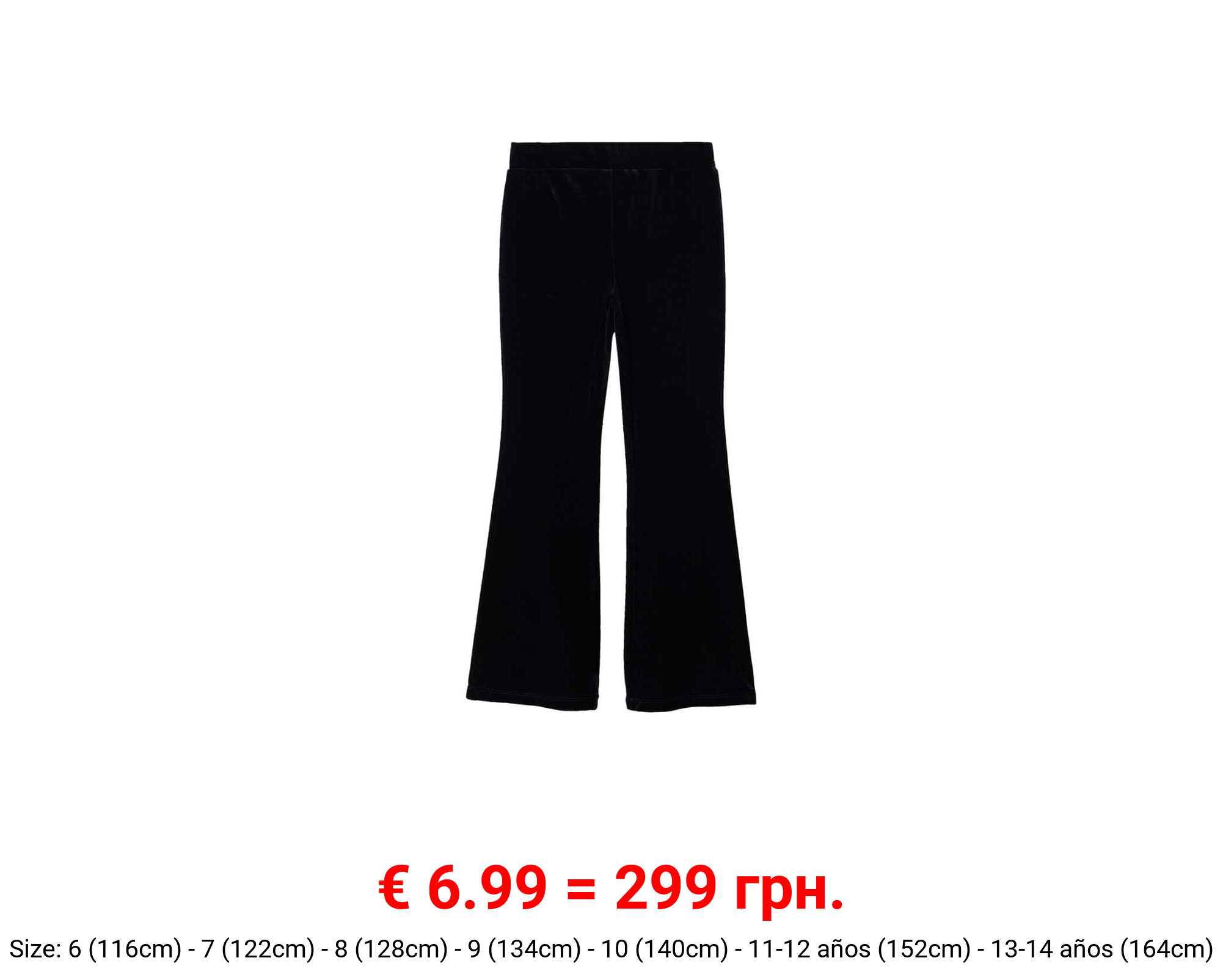 Leggings flare terciopelo 