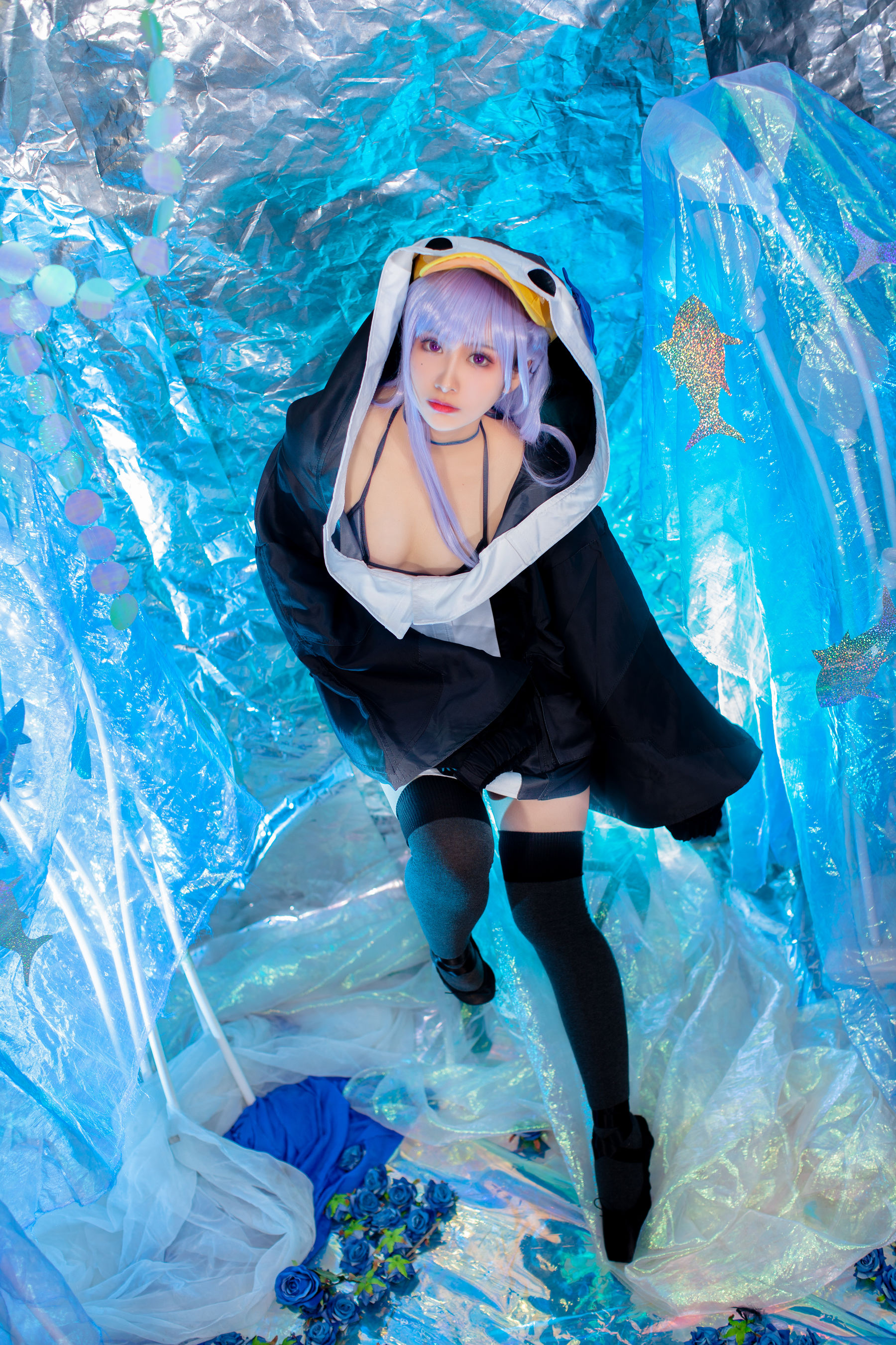 [福利COS]_动漫博主洛璃LoLiSAMA_-_水着莉莉丝-写真图集共32P 1