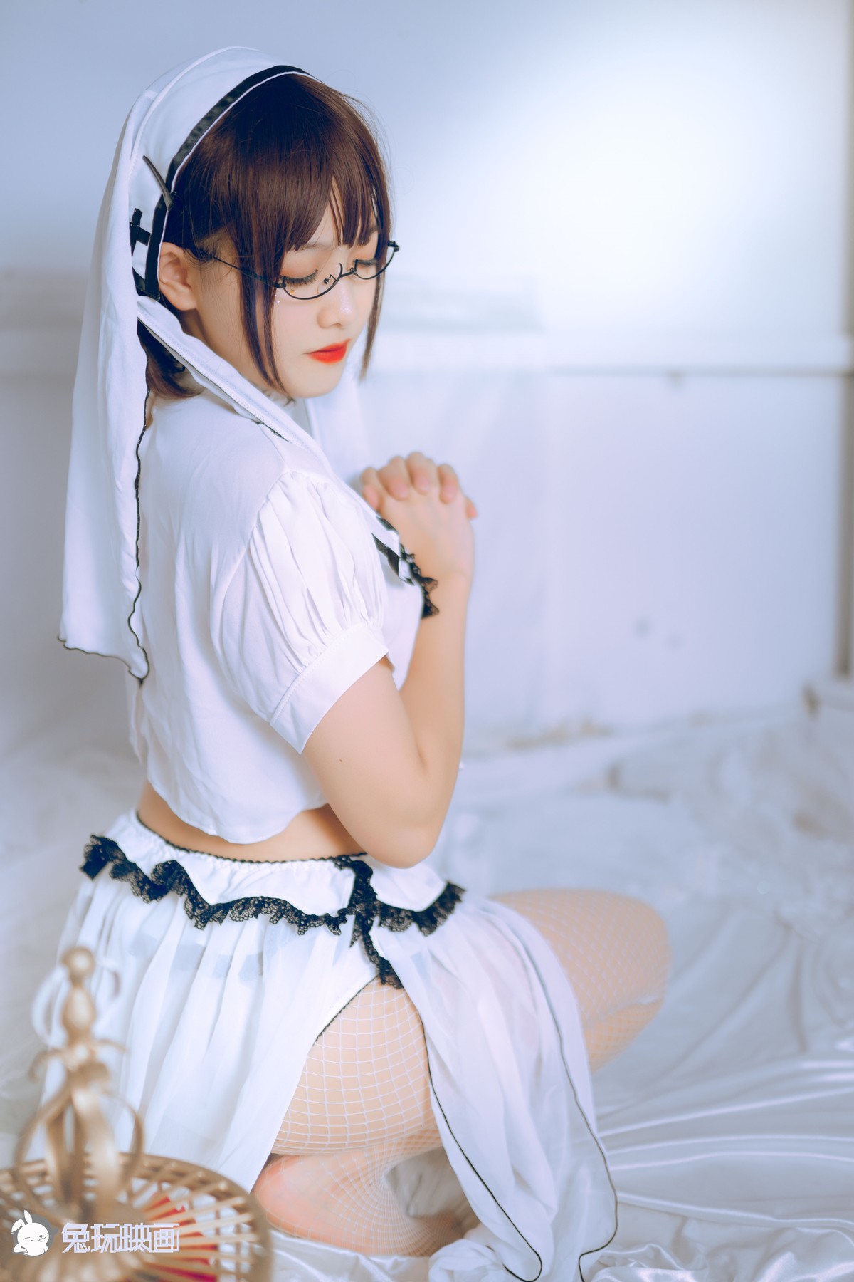 Cosplay 兔玩映画 白色修女 21