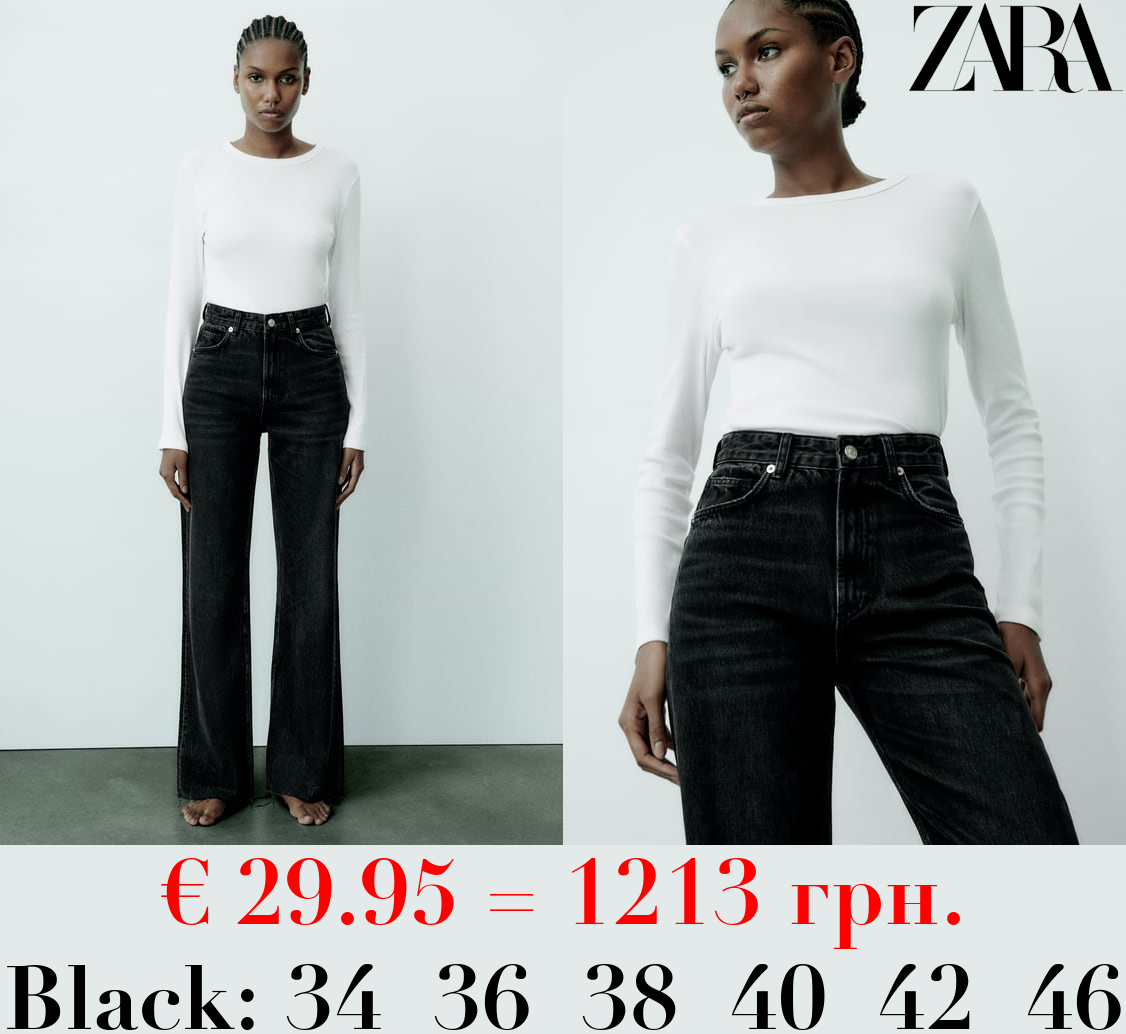 TRF HIGH-RISE WIDE-LEG JEANS