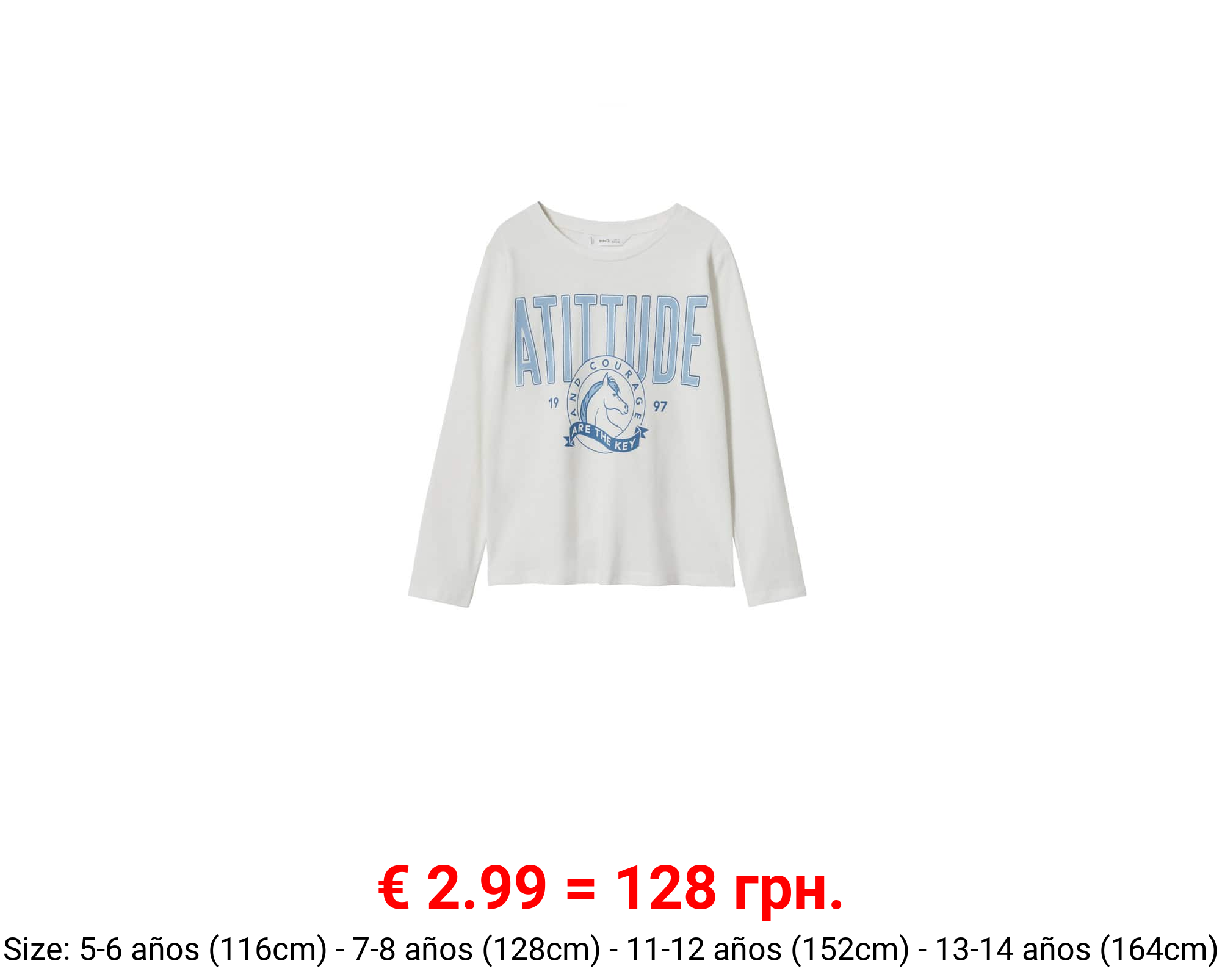 Camiseta manga larga mensaje