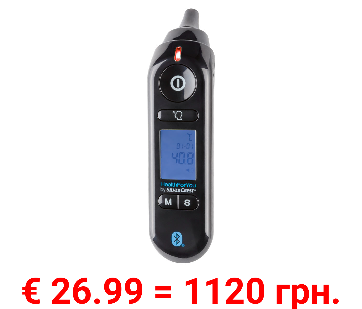 SILVERCREST® PERSONAL CARE Multifunktionsthermometer SFT 81, mit App