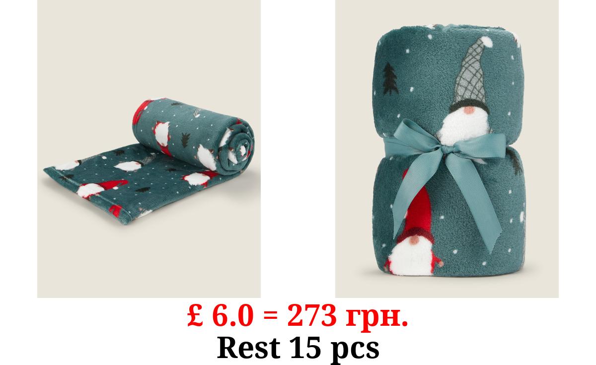 Green Gonk Supersoft Christmas Throw