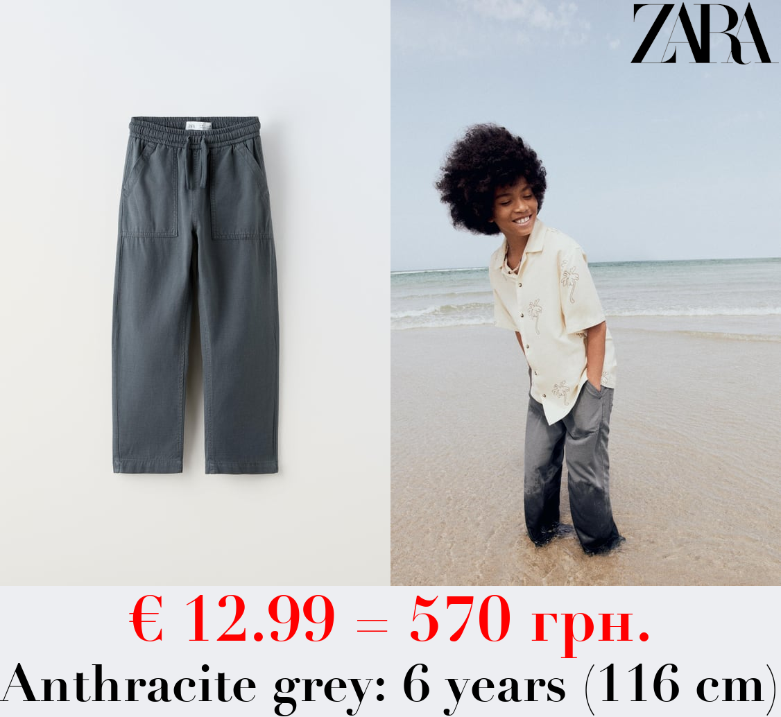 STRAIGHT FIT TROUSERS