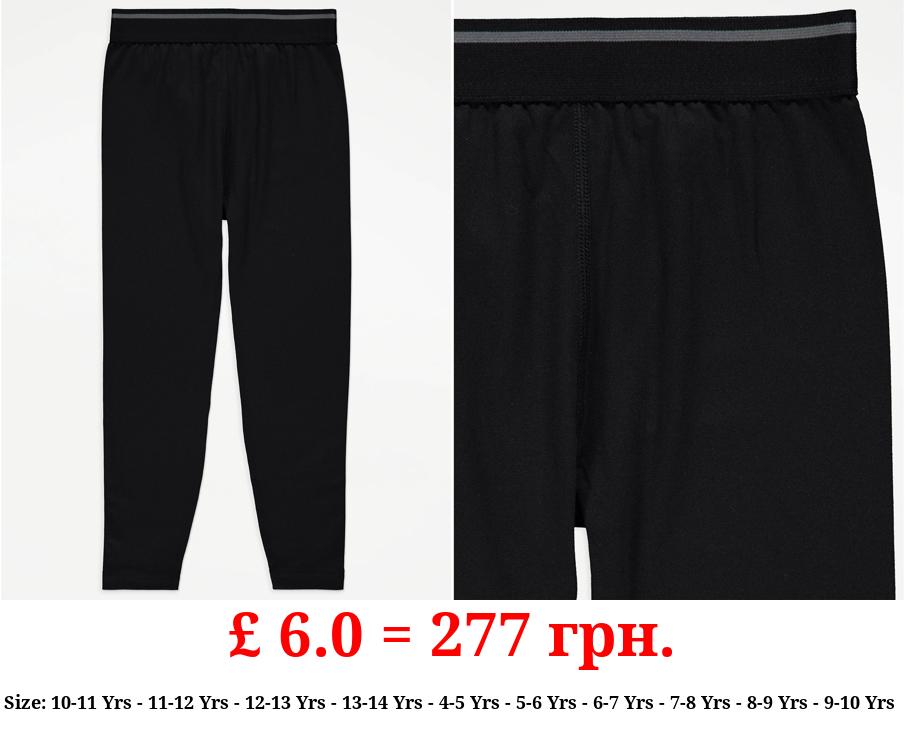 Black Base Layer Thermal Leggings