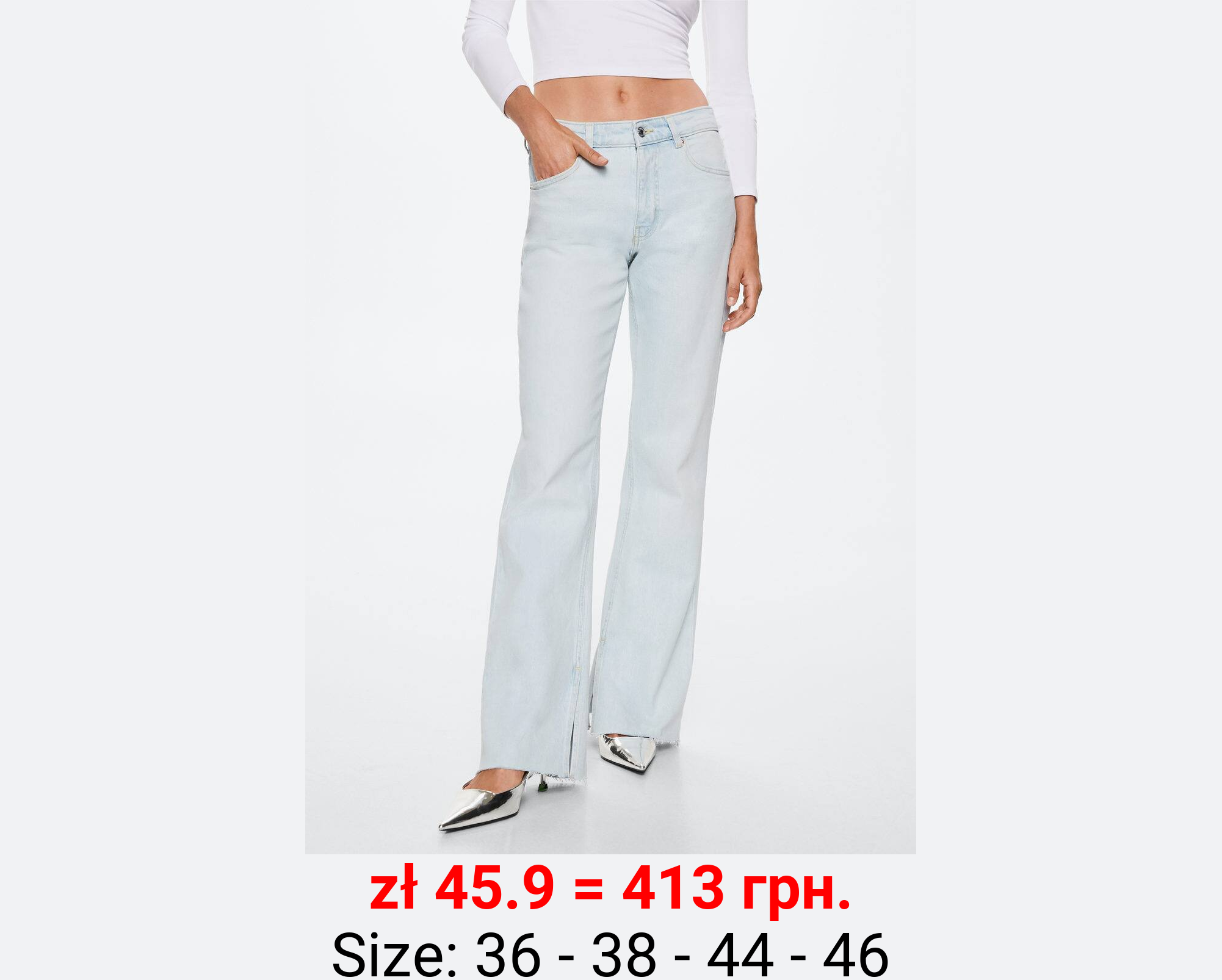 Jeans rectos tiro medio