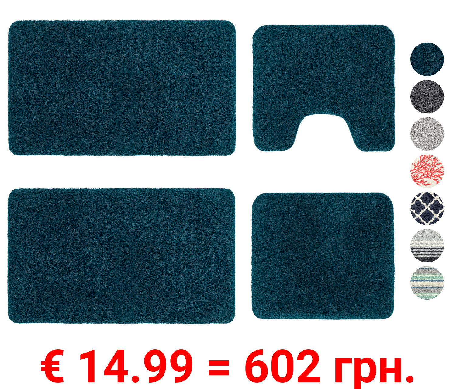 LIVARNO home Mikrofaser Badezimmergarnitur-Set, 2-teilig