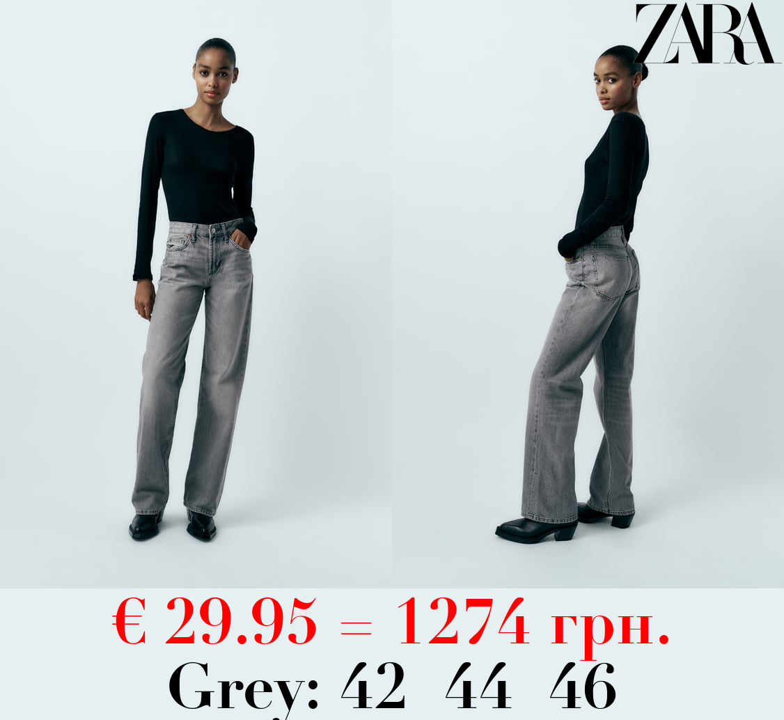 TRF WIDE-LEG MID-RISE FULL LENGTH JEANS