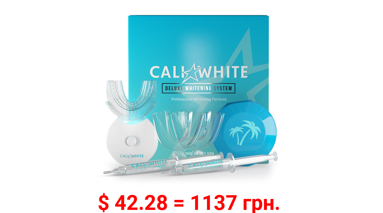 Cali White Vegan Professional Teeth Whitening Kit with LED light-35% Carbamide Peroxide
