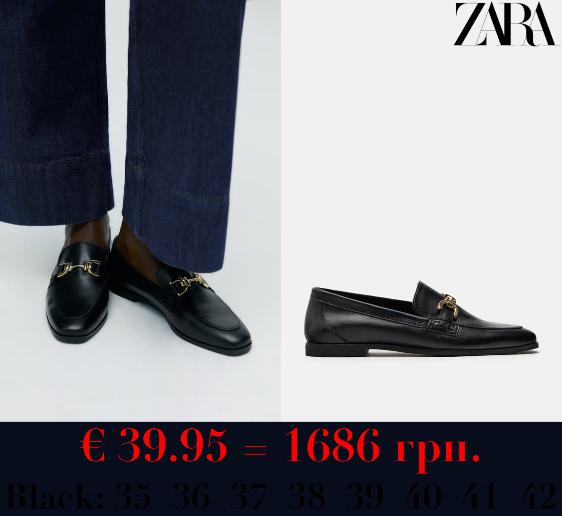 SOFT LEATHER LOAFERS WITH BUCKLE