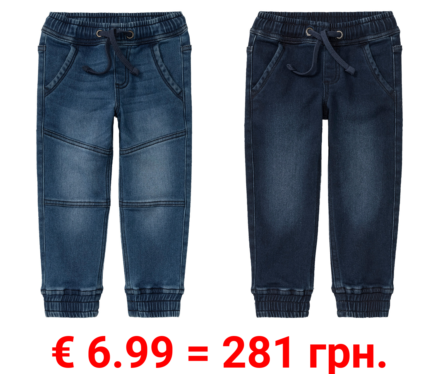 lupilu® Kleinkinder Thermo-Jeans, Relaxed Fit, mit Baumwolle