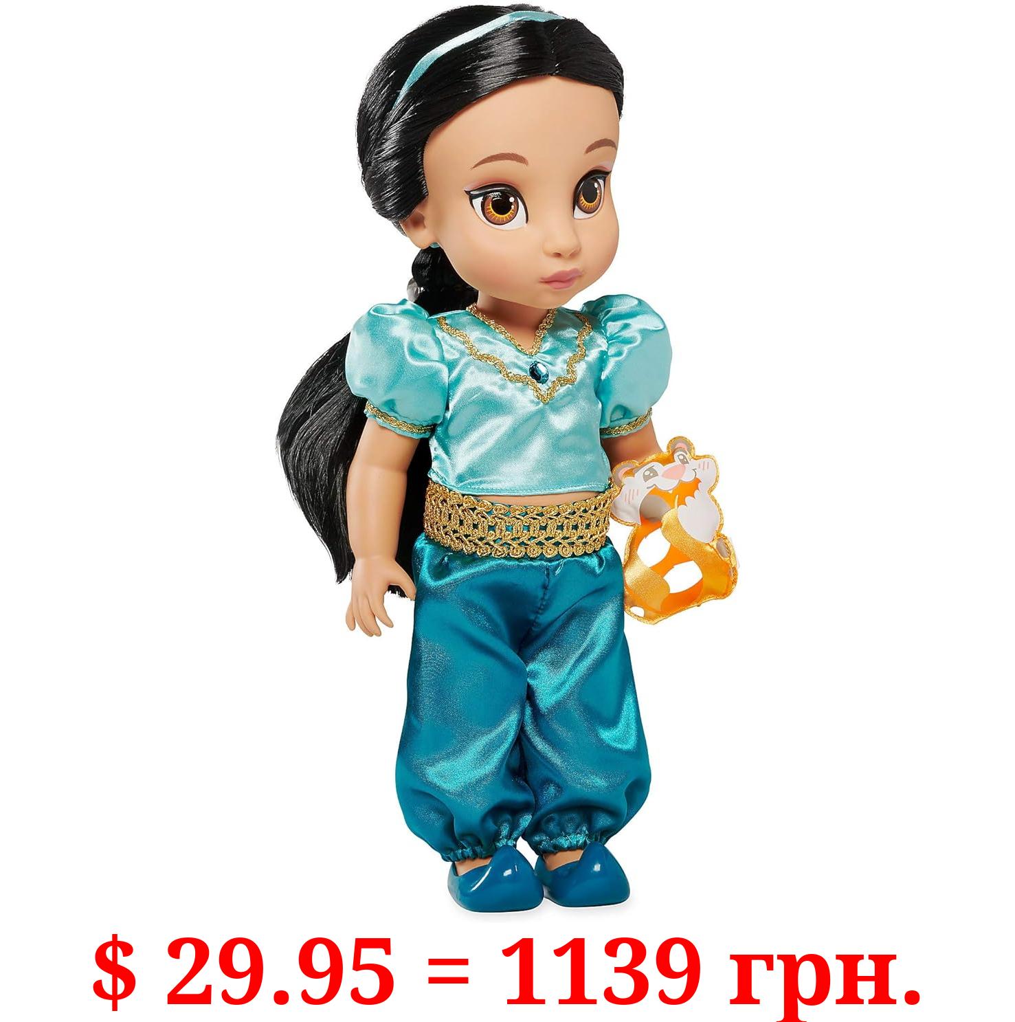 Disney Store Official Animators' Collection Jasmine Doll from Aladdin – 16 Inches, Authentic Princess Design, for Kids & Collectors, Soft & Poseable Figure, Suitable for Ages 3+