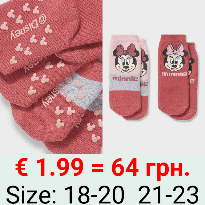 Multipack 2er - Minnie Maus - Baby-Anti-Rutsch-Socken