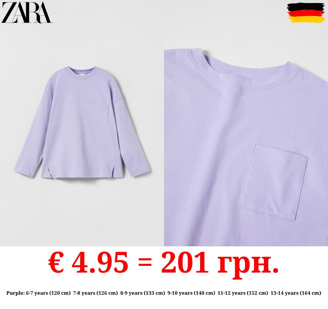 PLAIN T-SHIRT WITH POCKET