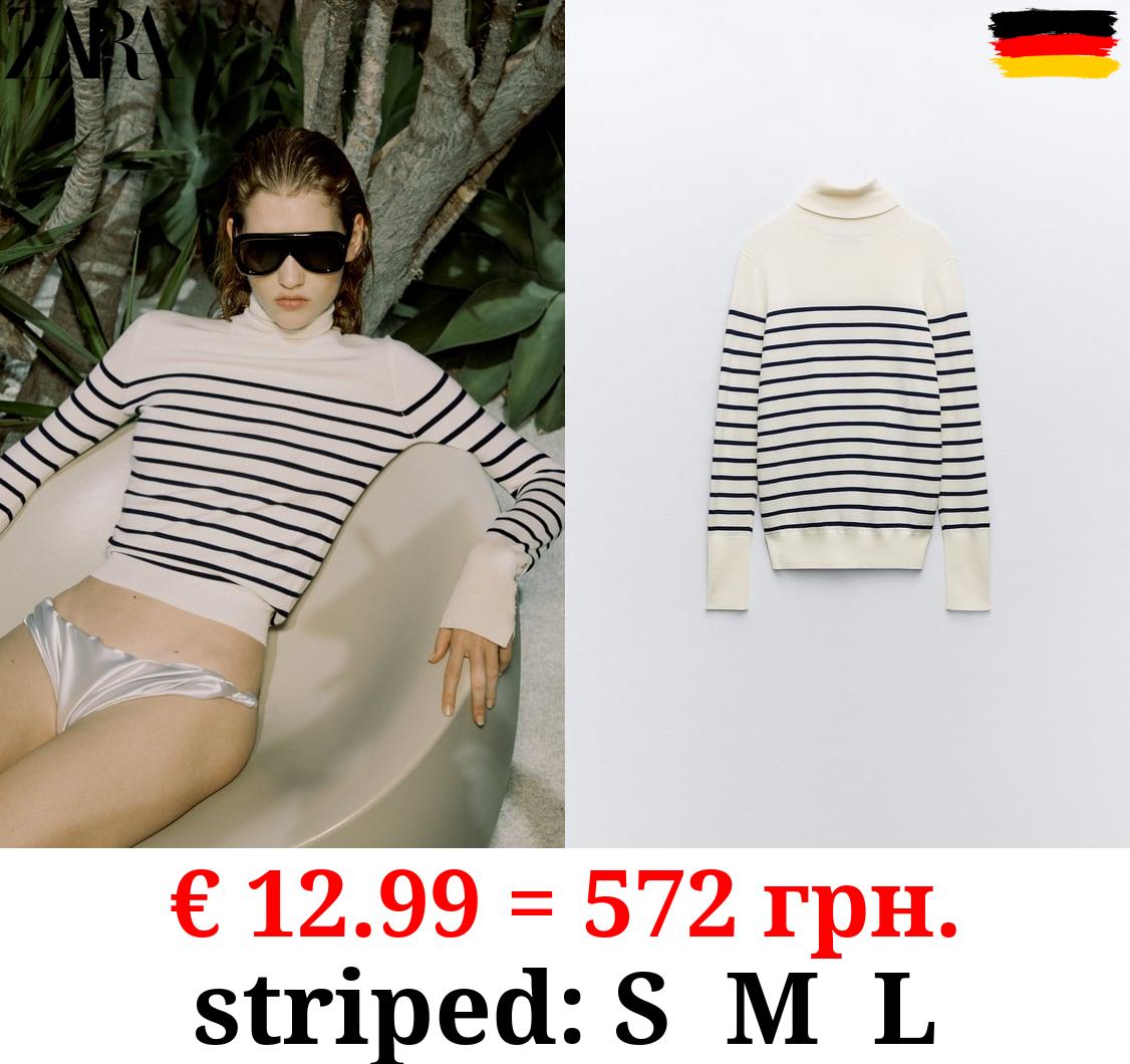 BASIC HIGH NECK KNIT SWEATER