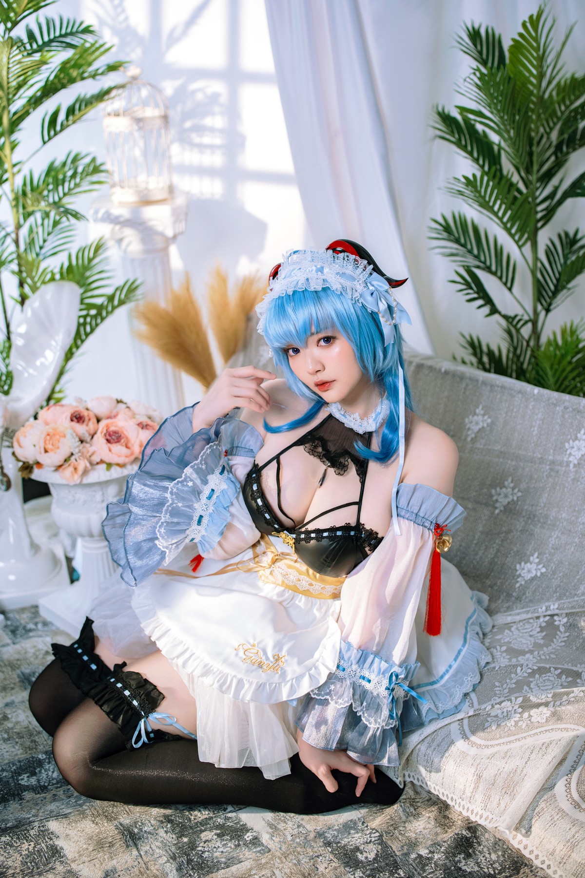 Cosplay Ying Tze 甘雨 Ganyu Maid 12