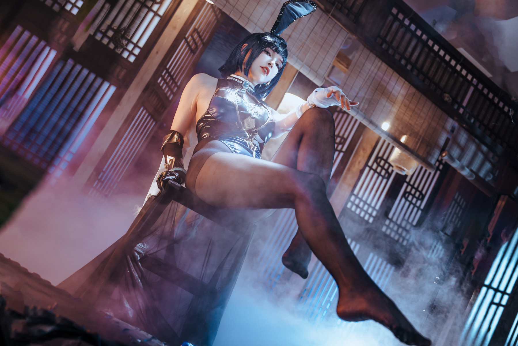 Cosplay 夏小秋秋秋 夜兰 兔女郎 Set.01 12