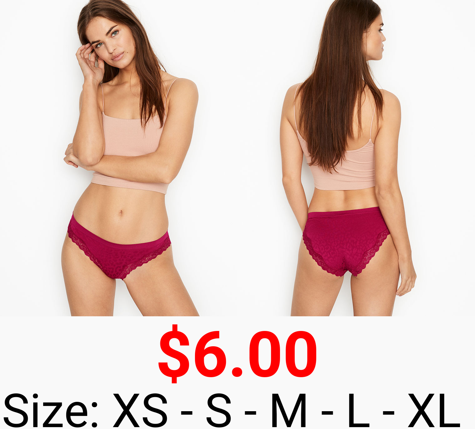 Seamless Lace Trim Bikini Panty - Victoria's Secret